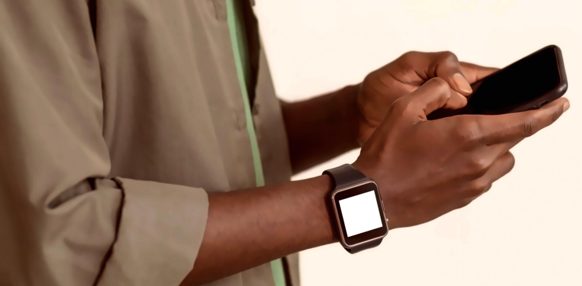 Blockchain technology visualization with interconnected nodes